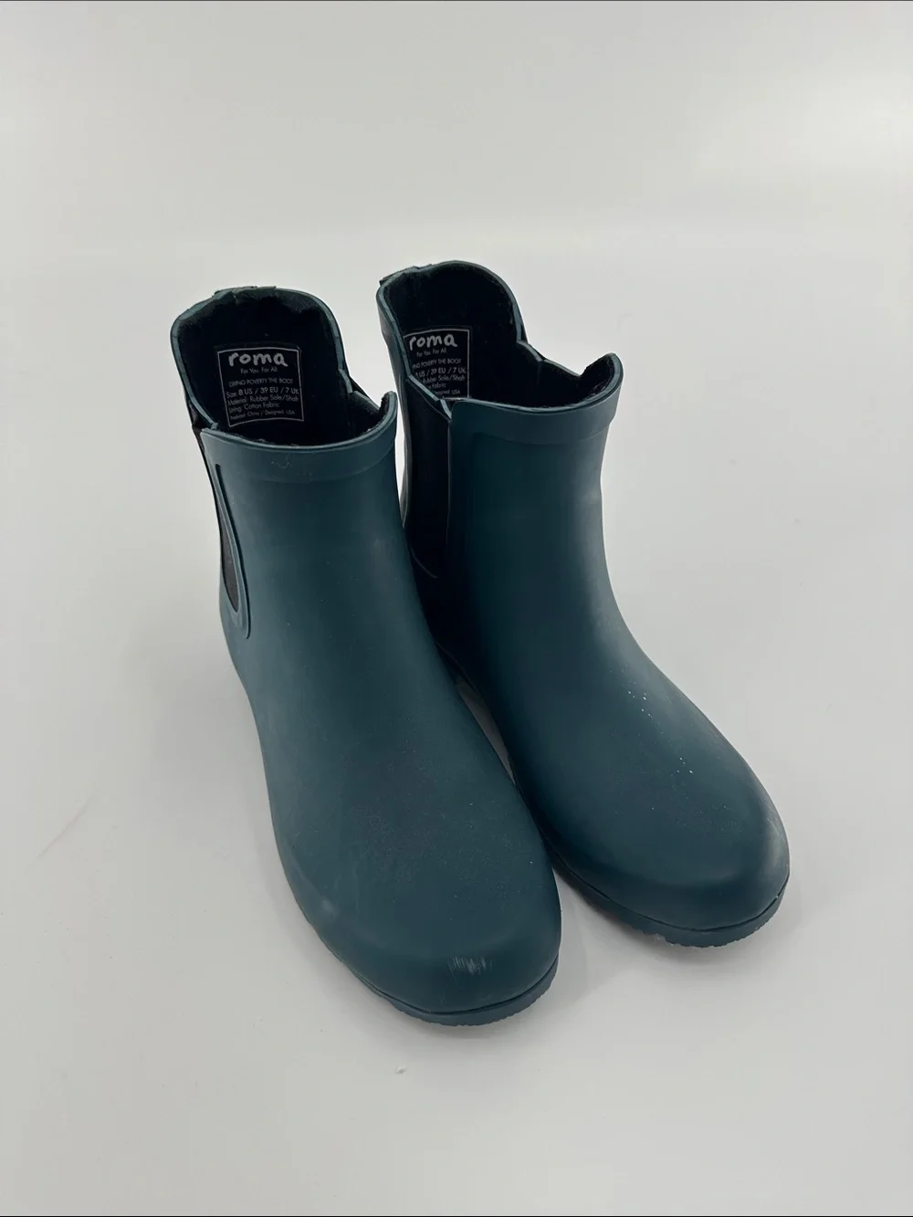 Roma Women's Teal Short Rain Boots